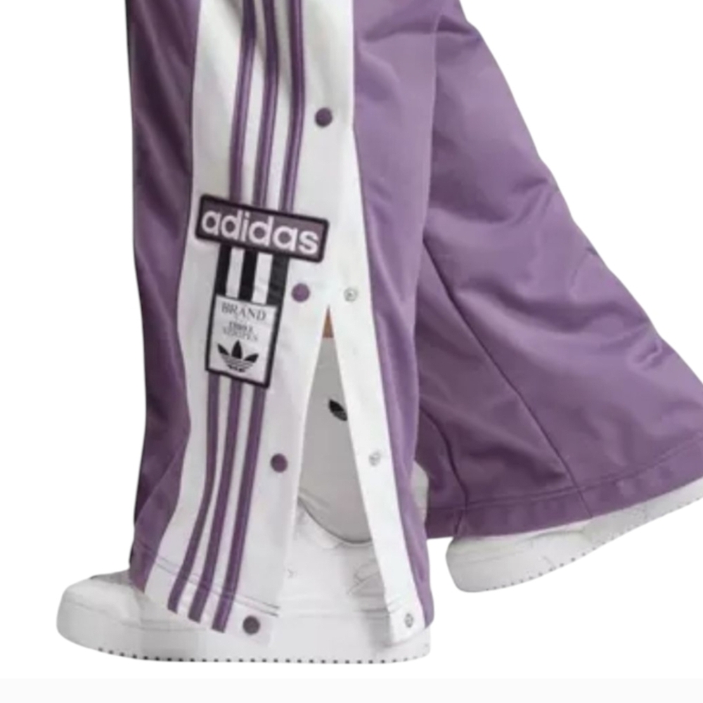 Adidas | 2 Pair Women's Snap Away Track Pants | 1 Blue 1 Purple | Plus Size 4X - Picture 9 of 14
